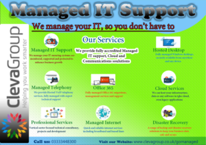 Flyer-Design von Mwas Designs, Print and Signage für ClevaGroup Ltd | Design #15446408