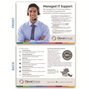 Flyer for Leaflet Dropping - A5 - Managed IT Support Flyer | Flyer Design by Emmanuel Creations
