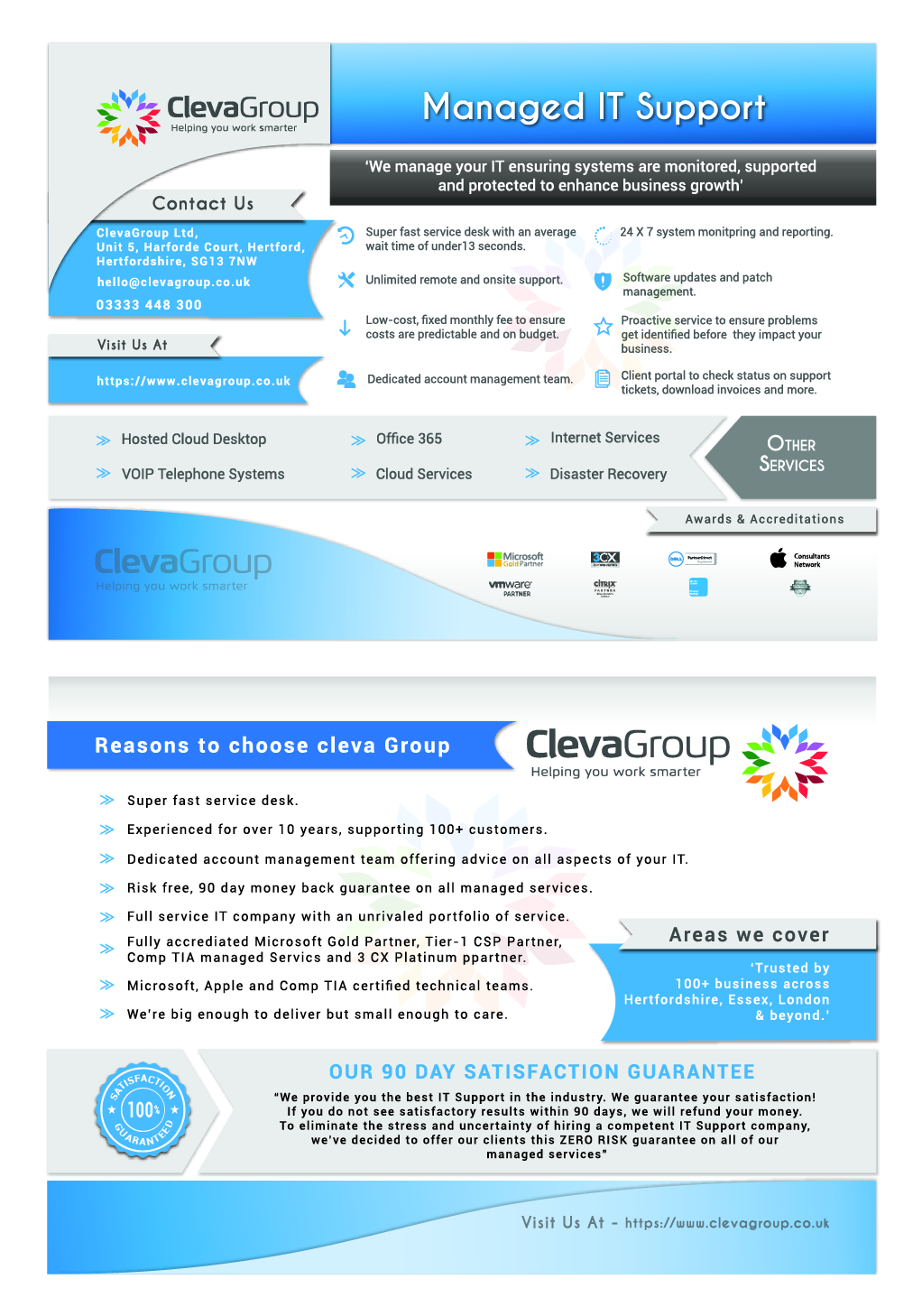 Flyer Design by Zeal Digi Works for ClevaGroup Ltd | Design #15487355