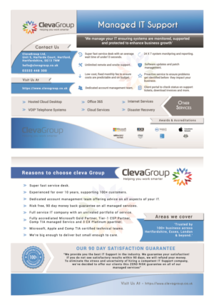Flyer Design by Zeal Digi Works for ClevaGroup Ltd | Design: #15487355