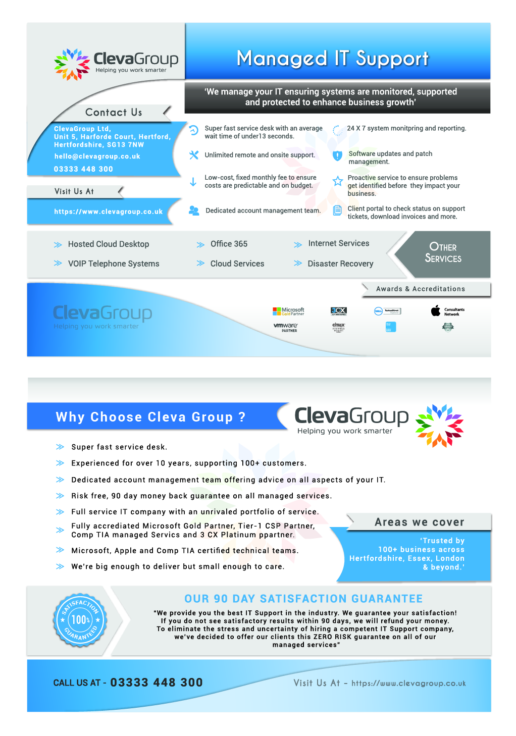 Flyer Design by Zeal Digi Works for ClevaGroup Ltd | Design #15579212