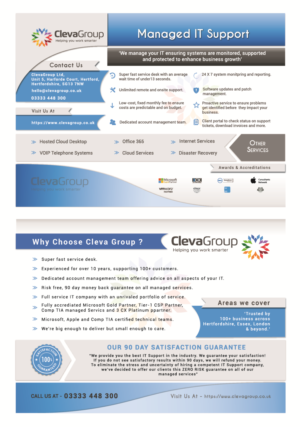 Flyer Design by Zeal Digi Works for ClevaGroup Ltd | Design: #15579212