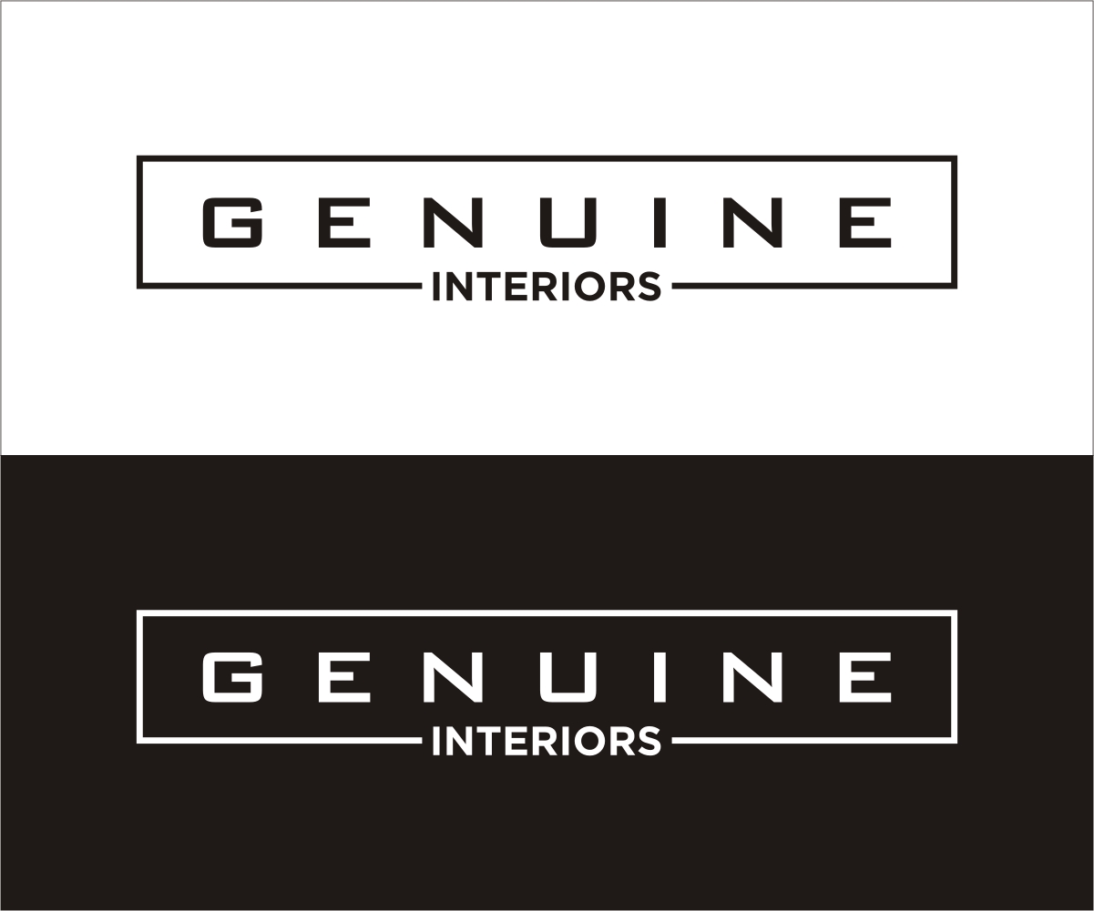 Logo Design by Rox Art Design for genuine interios  | Design #15430997