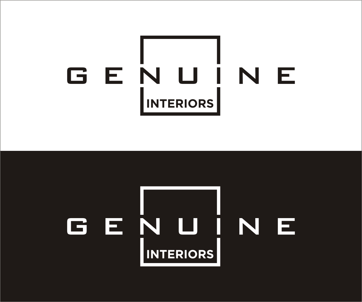 Logo Design by Rox Art Design for genuine interios  | Design #15431056