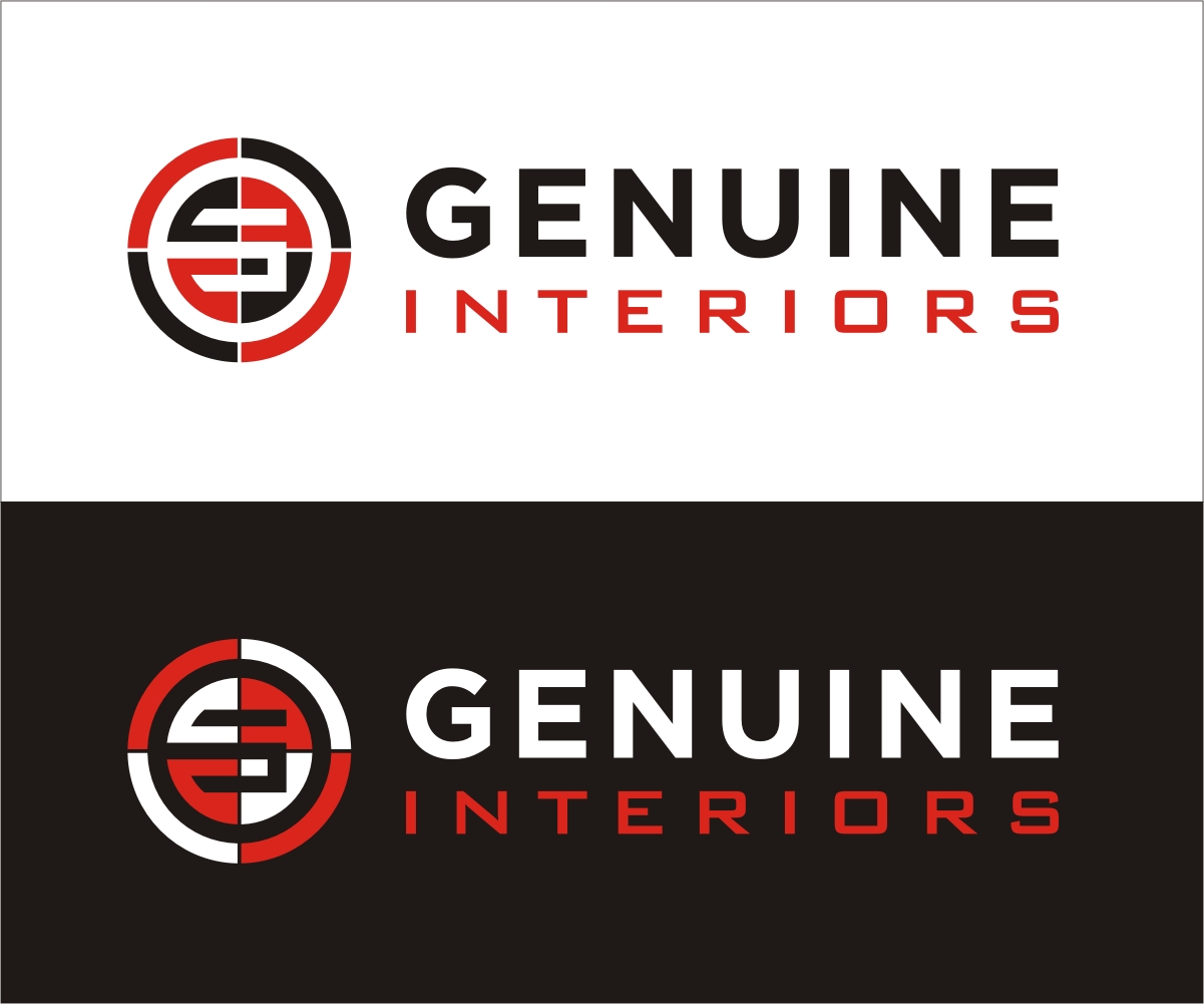 Logo Design by Rox Art Design for genuine interios  | Design #15502186