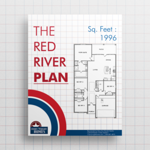 New modern graphic design for a floor plan flyer for a home builder | Flyer Design by dede_dwiyansyah
