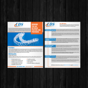 Flyer Handout when attending Dental Conventions, or dental office shows | Flyer Design by aspiremedia