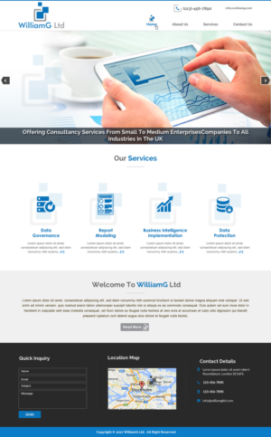 Web Design by HarmiDesigning for Williamg Ltd | Design: #15571681