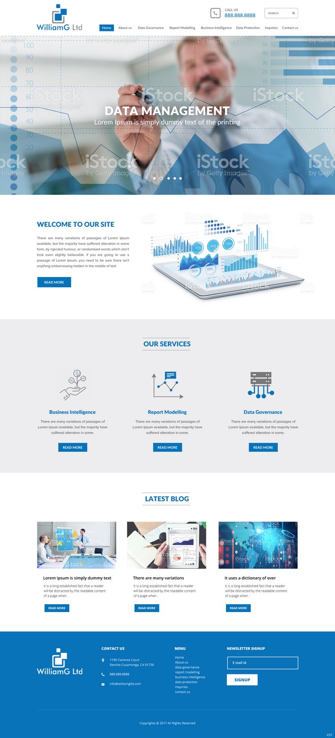Web Design by pb for Williamg Ltd | Design #15498749