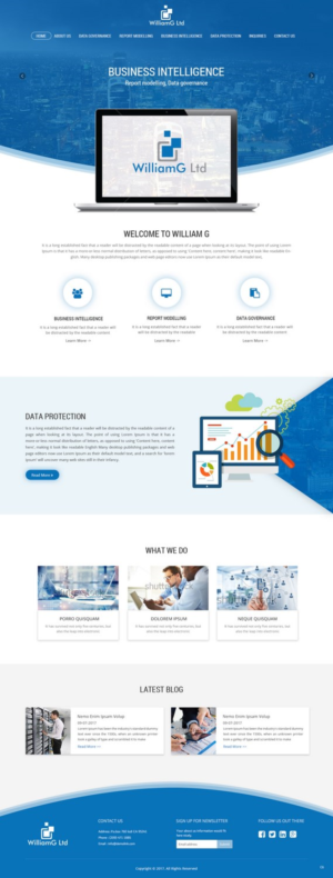 Web Design by pb for Williamg Ltd | Design: #15498754
