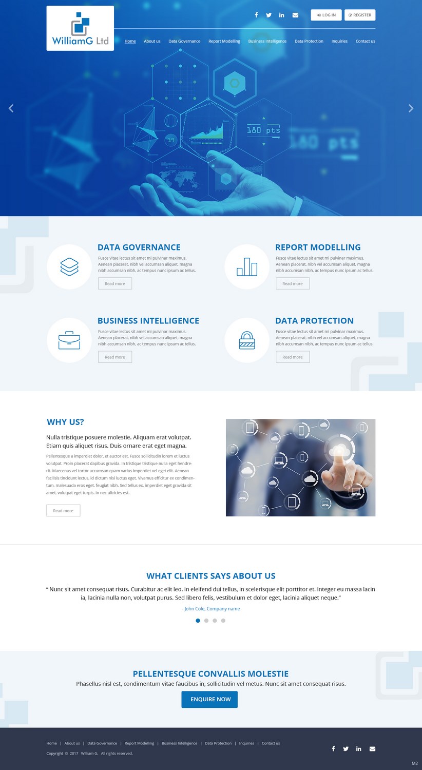 Web Design by pb for Williamg Ltd | Design #15498755