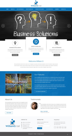 Web Design by pb for Williamg Ltd | Design: #15498776