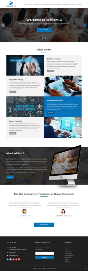 Web Design by pb for Williamg Ltd | Design: #15498777