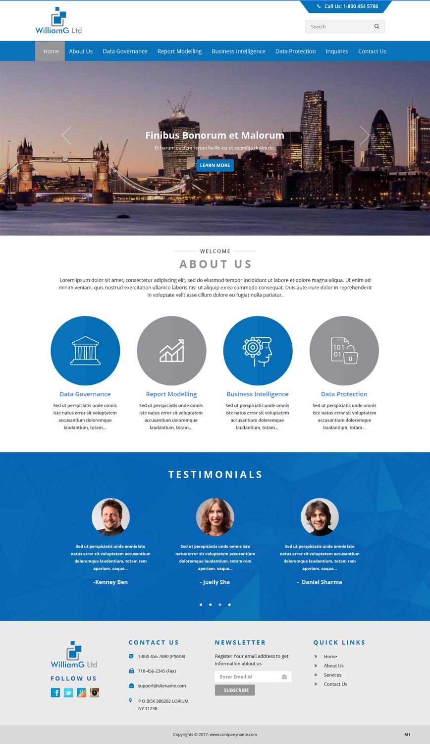 Web Design by pb for Williamg Ltd | Design #15498800