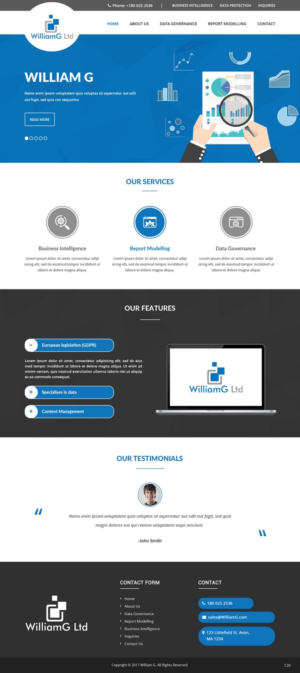 Web Design by pb for Williamg Ltd | Design: #15498801