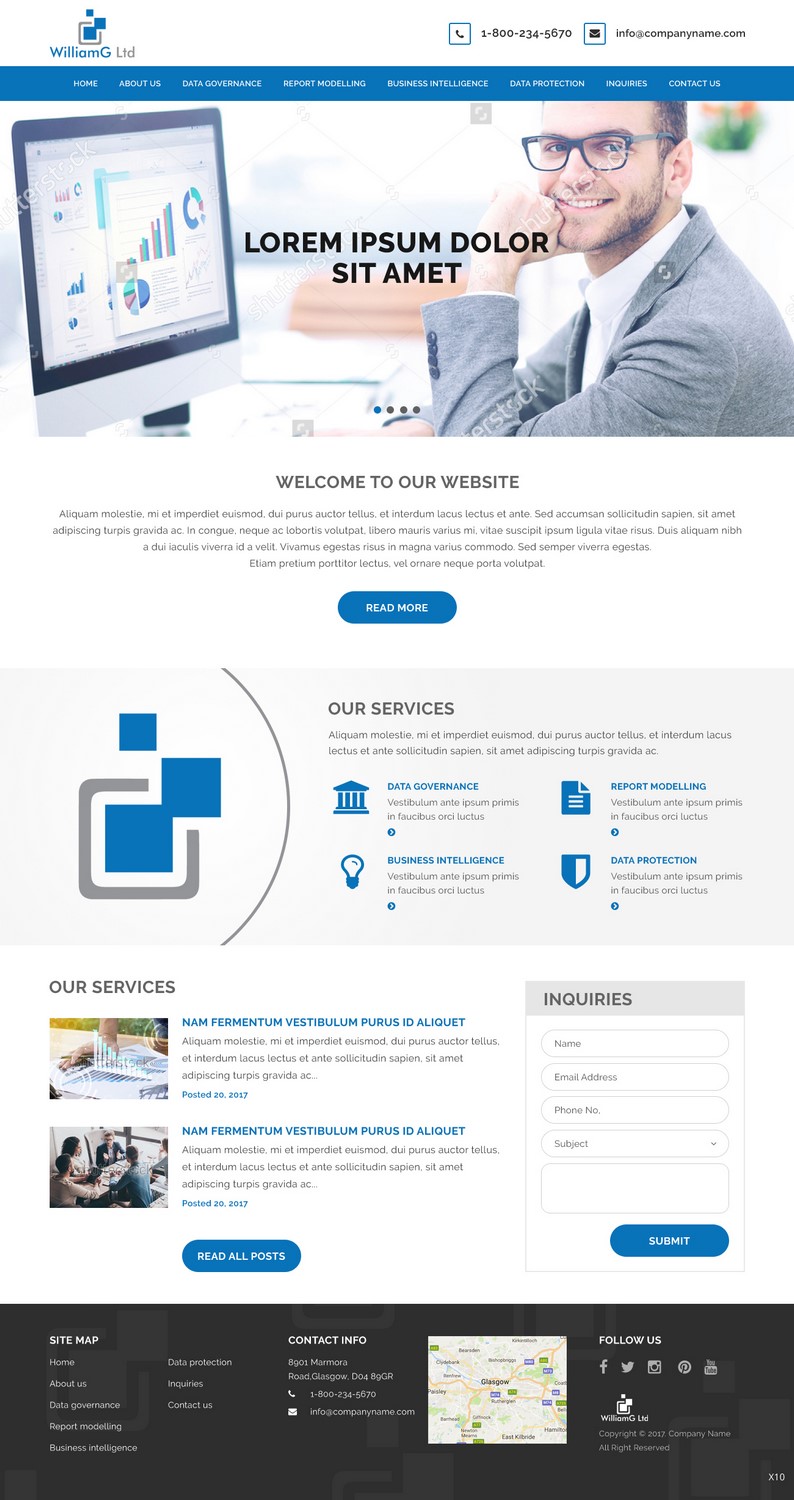 Web Design by pb for Williamg Ltd | Design #15499902