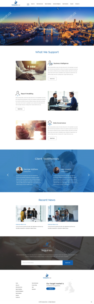 Web Design by pb for Williamg Ltd | Design: #15499911