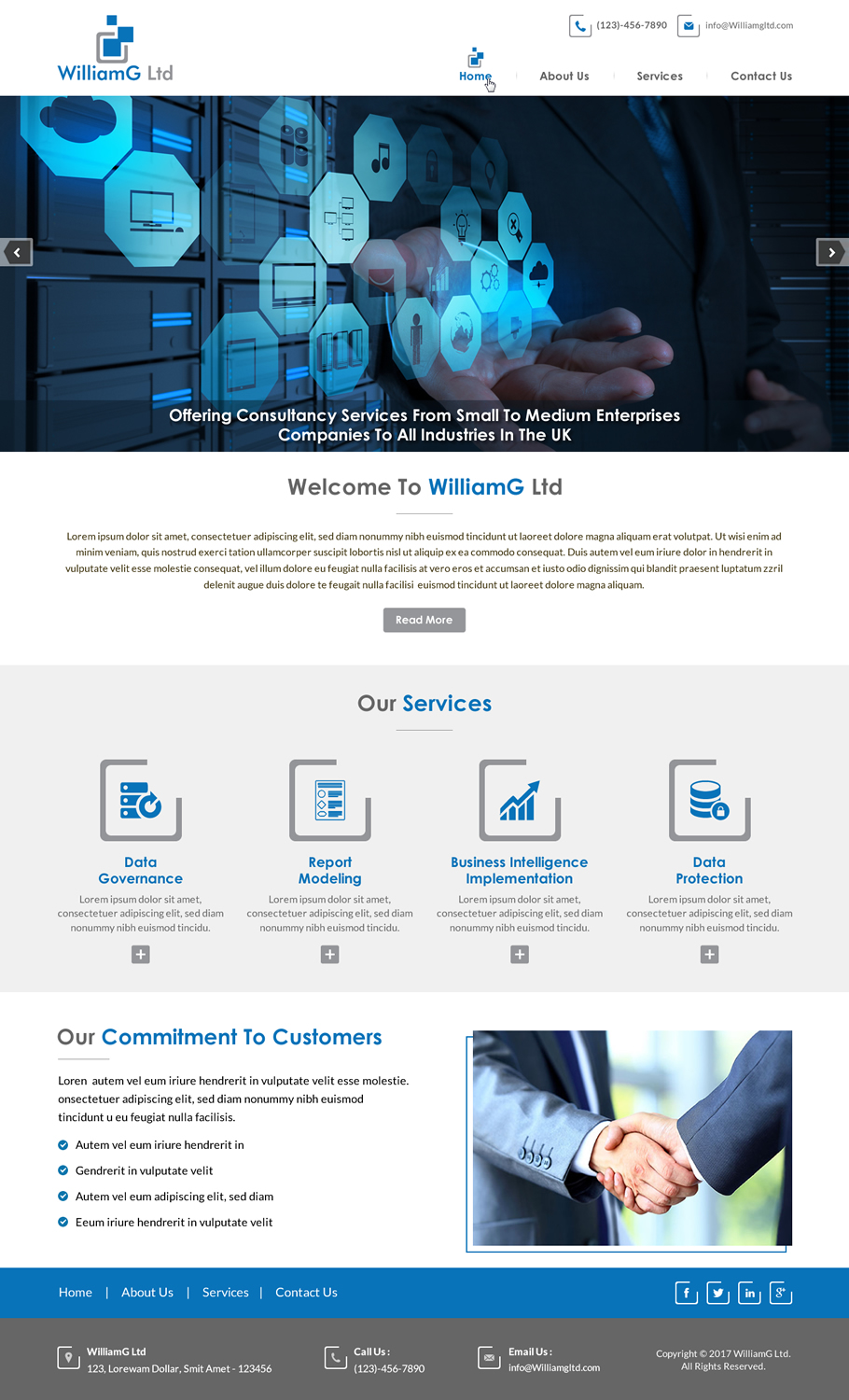 Web Design by Sbss for Williamg Ltd | Design #15516025