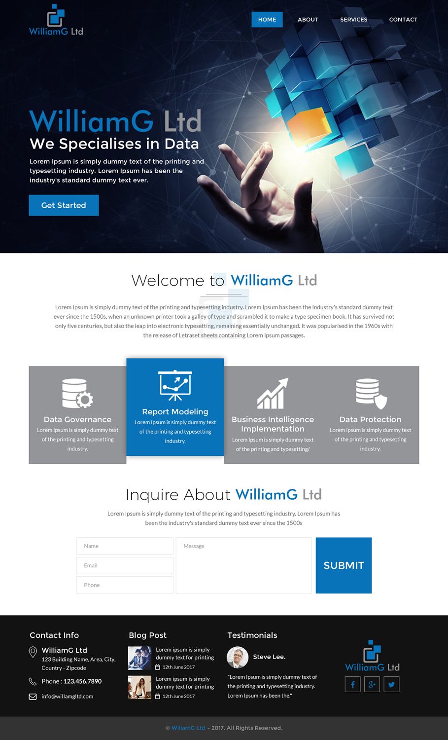 Web Design by rightway for Williamg Ltd | Design #15496500