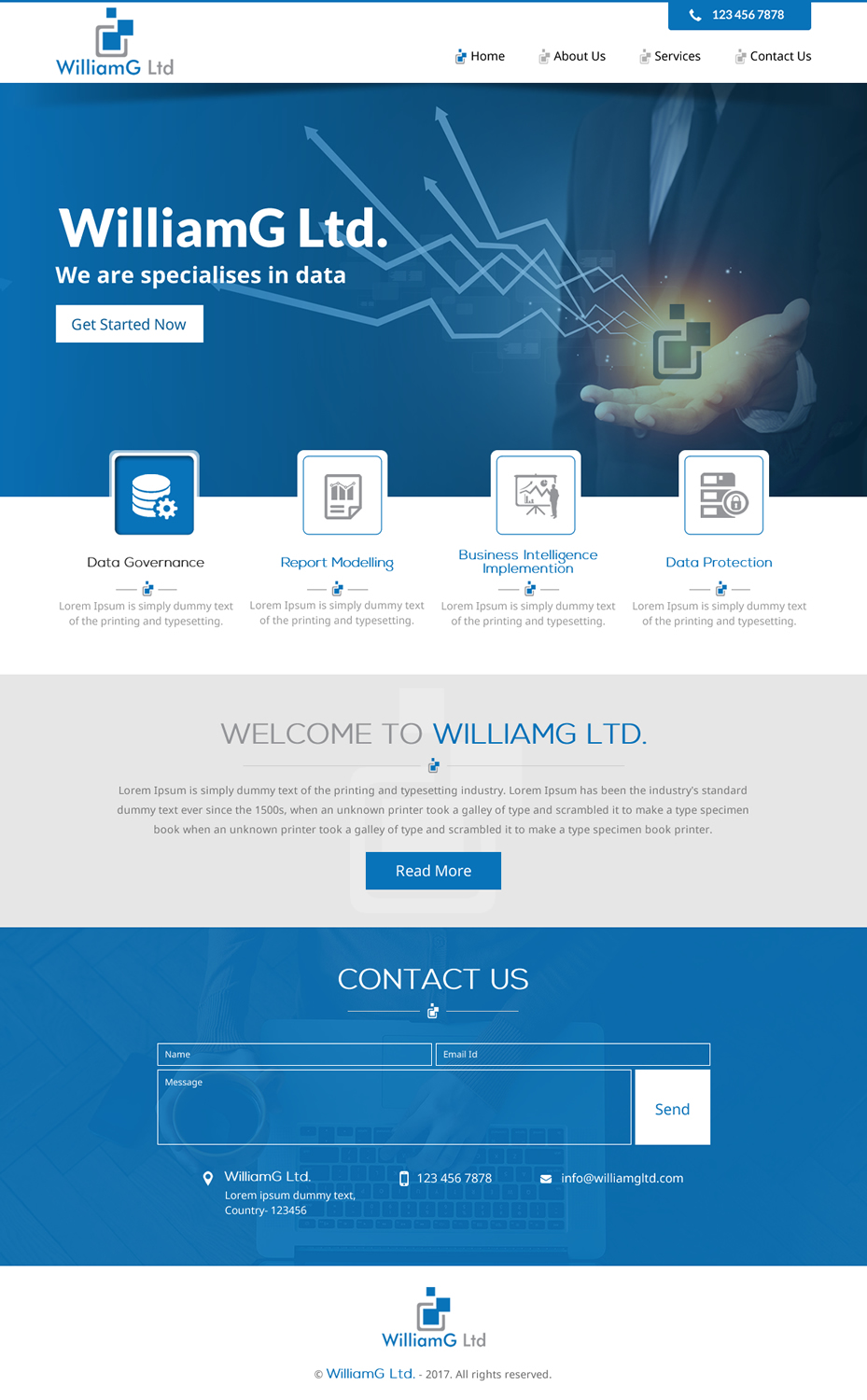 Web Design by rightway for Williamg Ltd | Design #15496585