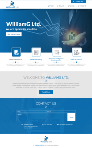 Web Design by rightway for Williamg Ltd | Design: #15496585