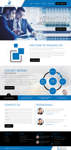 Web Design by rightway for Williamg Ltd | Design: #15496947