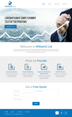 Web Design by rightway for Williamg Ltd | Design: #15520141