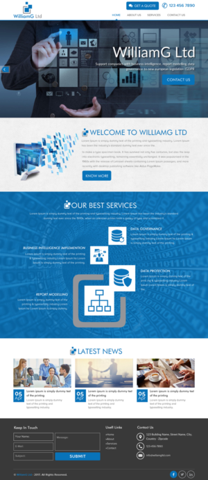 Web Design by rightway for Williamg Ltd | Design: #15520150