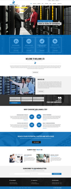 Web Design by Dream Logo Design for Williamg Ltd | Design: #15500181