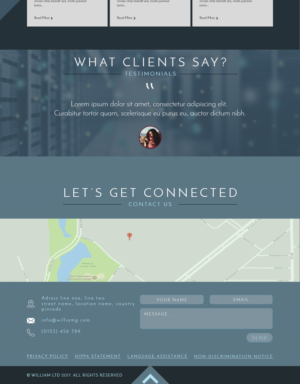 Web Design by OmarSayed for Williamg Ltd | Design #15542213