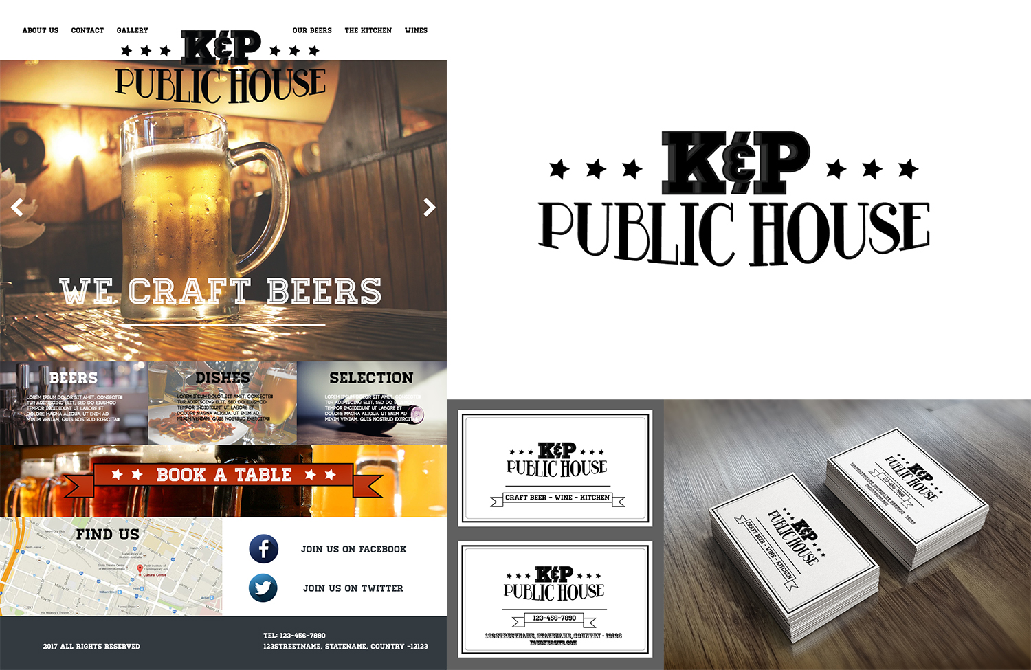 Logo Design by Yassine Voinchet for KB Public House | Design #15486769