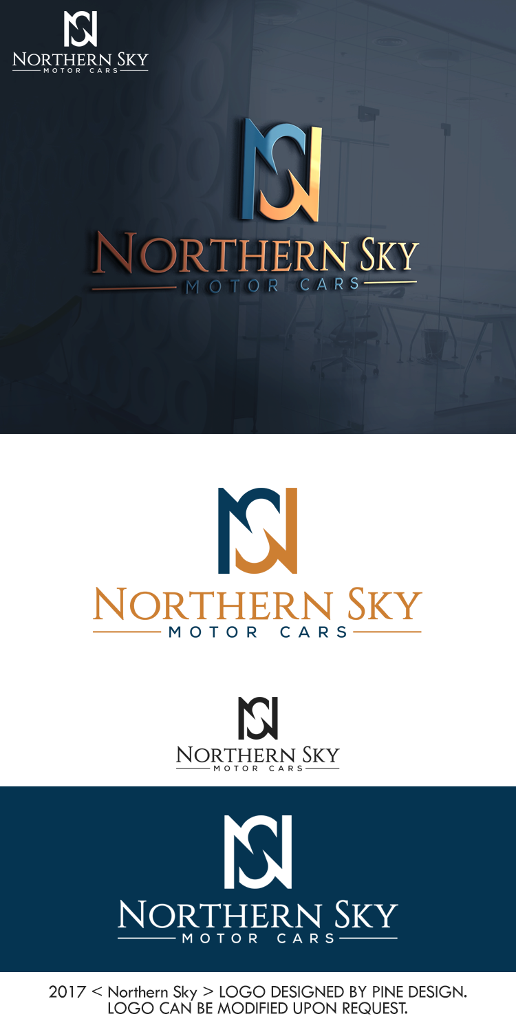 Logo Design by pine design for Northern Sky Motor cars  | Design #15510775