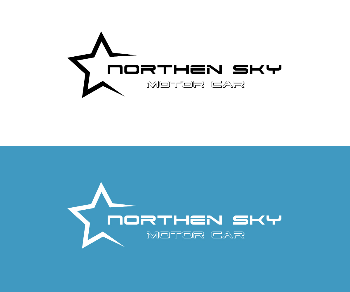 Logo Design by 14toyoo for Northern Sky Motor cars  | Design #15882298
