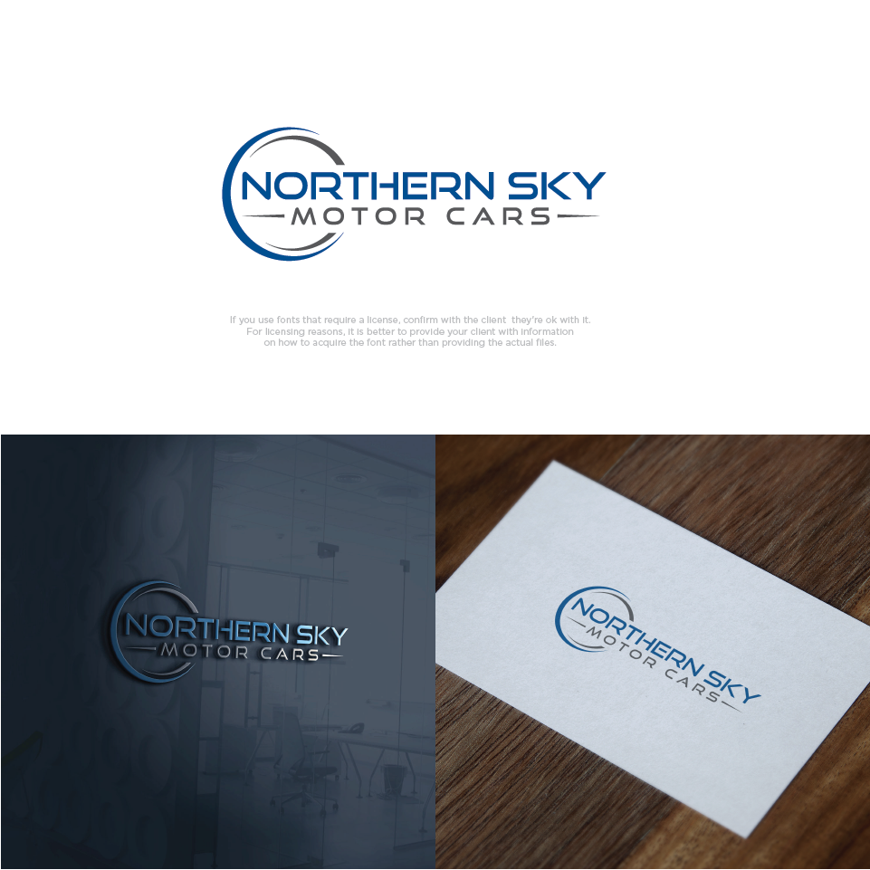 Logo Design by totaleffects for Northern Sky Motor cars  | Design #15615592