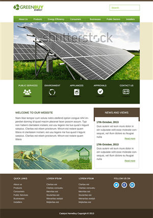 Web Design by ghostbuster1688 for Greenbuy Energy | Design: #2599039