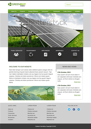 Web Design by ghostbuster1688 for Greenbuy Energy | Design: #2599844