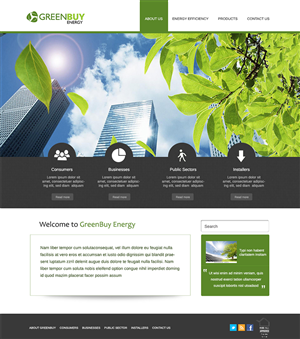 Web Design by ghostbuster1688 for Greenbuy Energy | Design: #2616054
