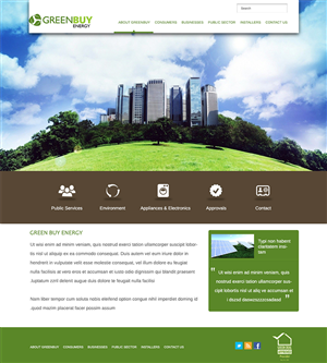 Web Design by ghostbuster1688 for Greenbuy Energy | Design: #2616215