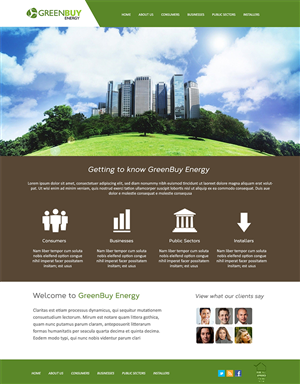 Web Design by ghostbuster1688 for Greenbuy Energy | Design: #2616555