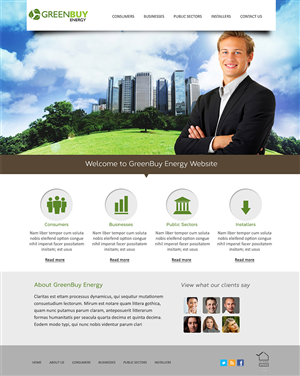 Web Design by ghostbuster1688 for Greenbuy Energy | Design: #2621342