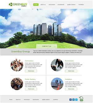 Web Design by ghostbuster1688 for Greenbuy Energy | Design: #2621918