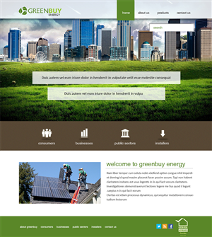 Web Design by ghostbuster1688 for Greenbuy Energy | Design: #2627072