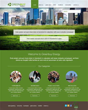 Web Design by ghostbuster1688 for Greenbuy Energy | Design: #2631665