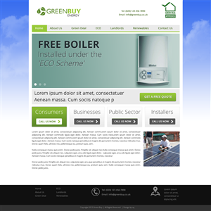 Web Design by rajesh prn for Greenbuy Energy | Design: #2599498