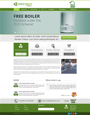 Web Design by rajesh prn for Greenbuy Energy | Design: #2622185