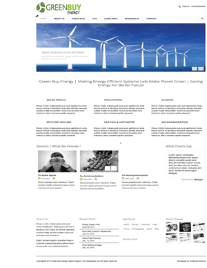 Web Design by Chaitanya S. for Greenbuy Energy | Design: #2607242