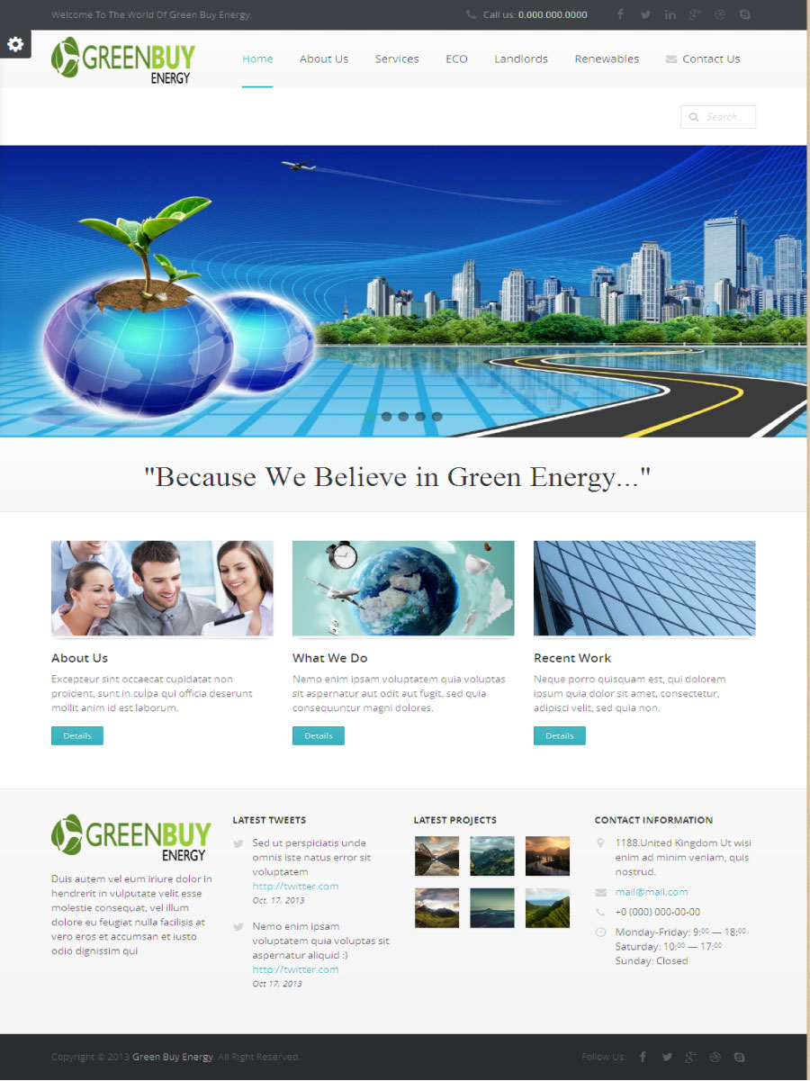 Web Design by Chaitanya S. for Greenbuy Energy | Design #2607247