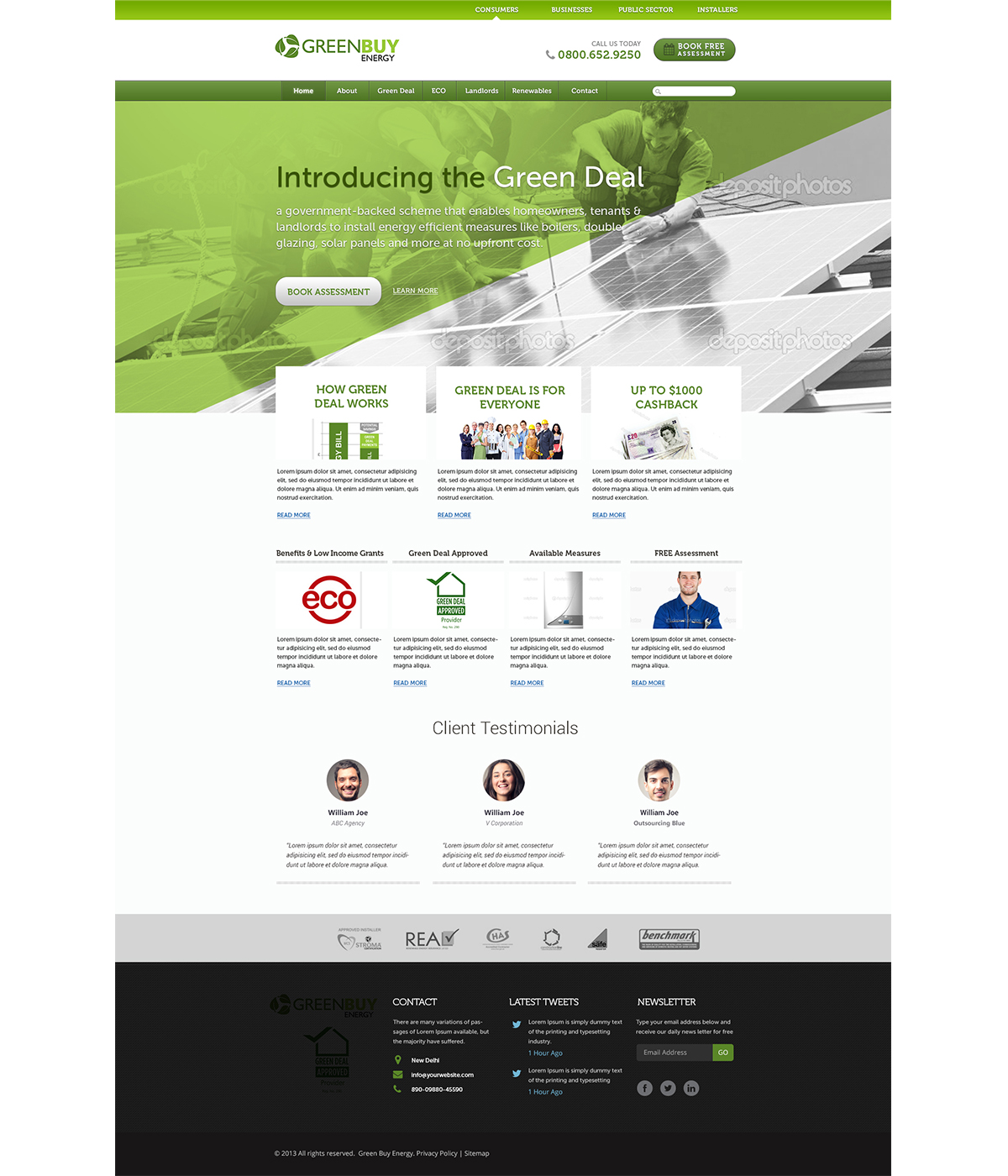Web Design by Emmanuel for Greenbuy Energy | Design #2671917