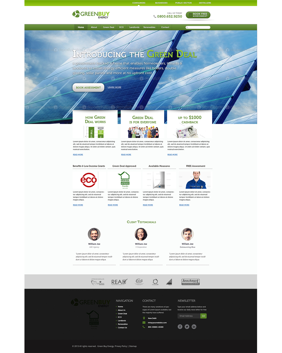 Web Design by Emmanuel for Greenbuy Energy | Design #2672040