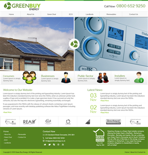 Web Design by Zainab Enterprises for Greenbuy Energy | Design #2607399